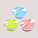 Baby Feeding Bowl With Spoon & Fork 250ml