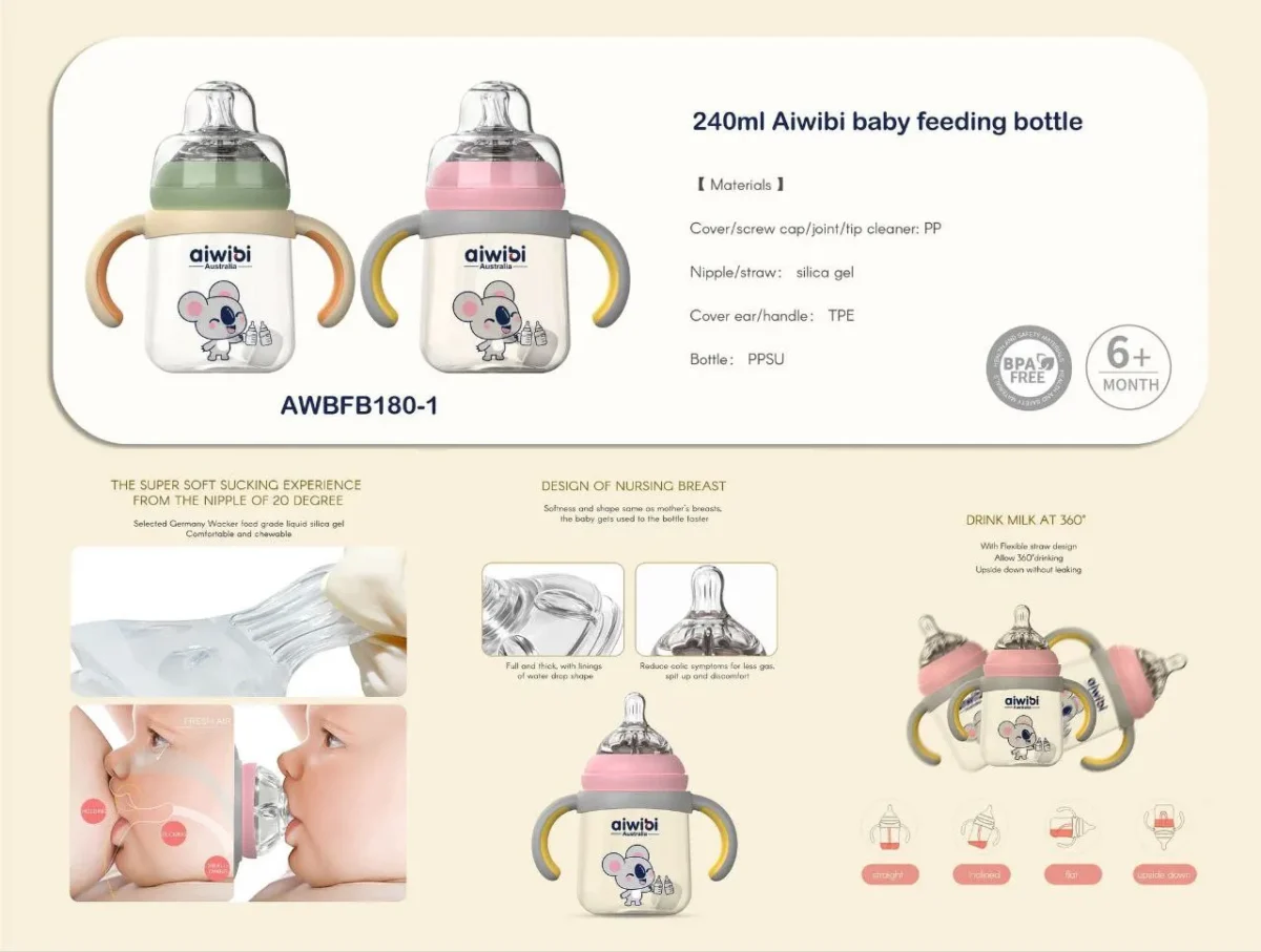 Aiwibi Baby Feeding BPA-Free Bottles - Image 3