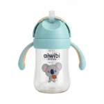 Aiwibi 300ml Baby Water Bottle with Straw Packaging Box - BPA Free Tritan Sippy Cup for 6+ Months