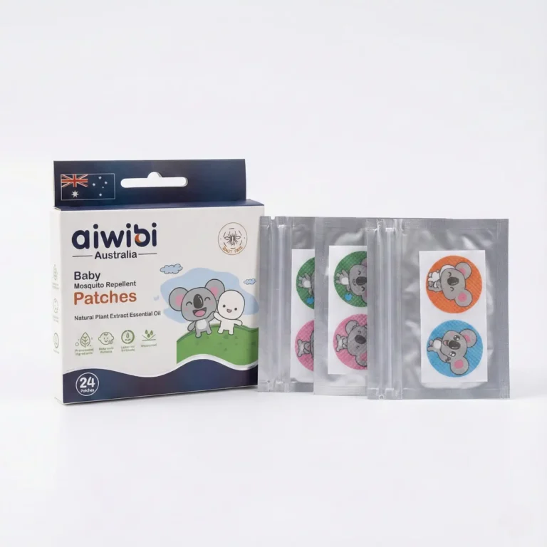 Aiwibi Baby Mosquito Repellent Patches 24 Pcs Box - Natural Plant Extract Essential Oil Waterproof